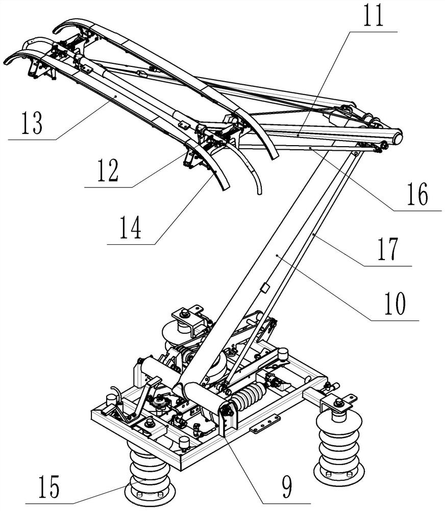 High-voltage device for double-flow system rail transit vehicle