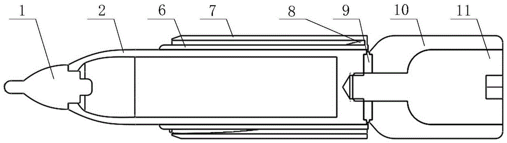 A rotatable electromagnetic railgun shell