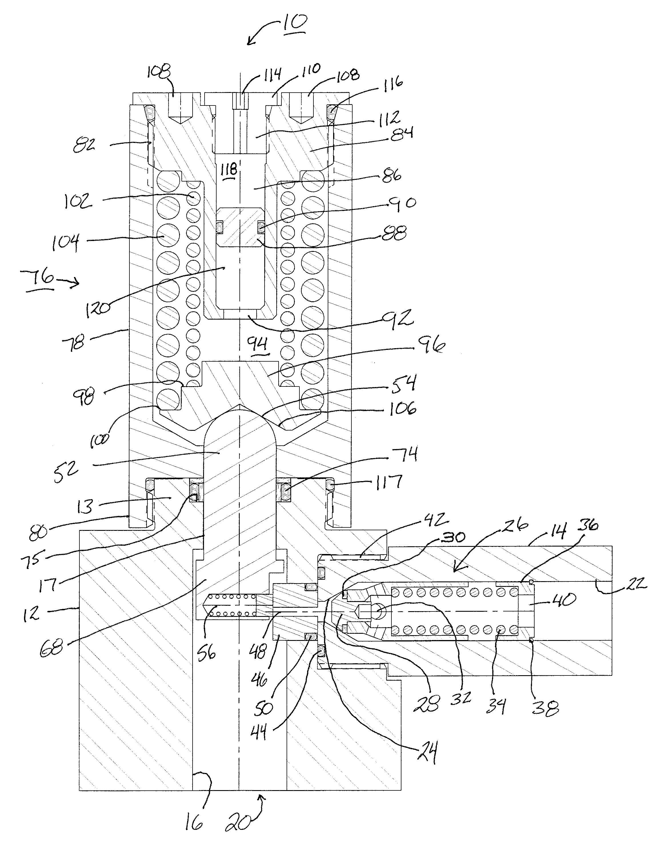 Pressure-compensated, subsea chemical injection valve