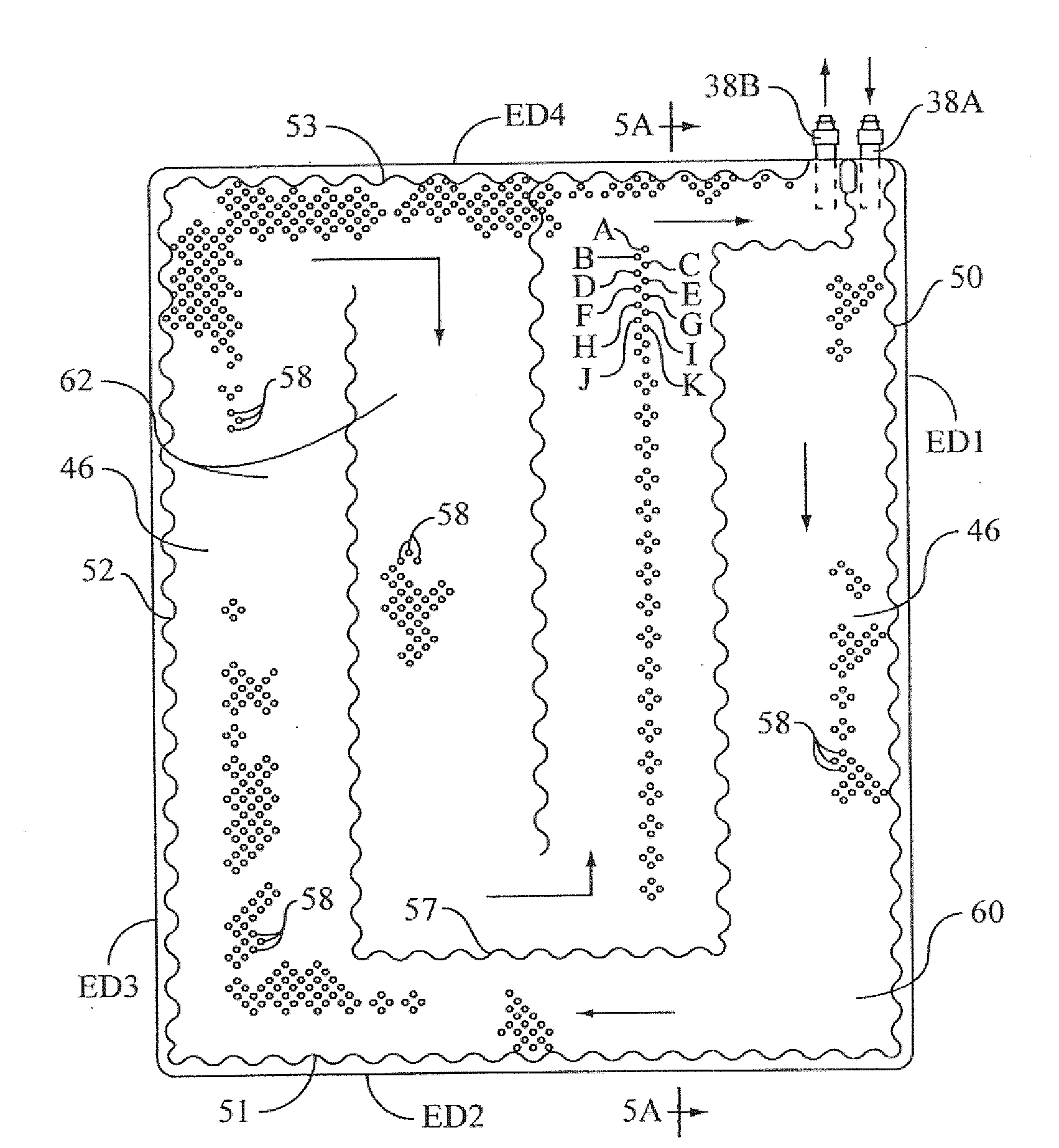 Heating and cooling pad, control unit therefor, system and method