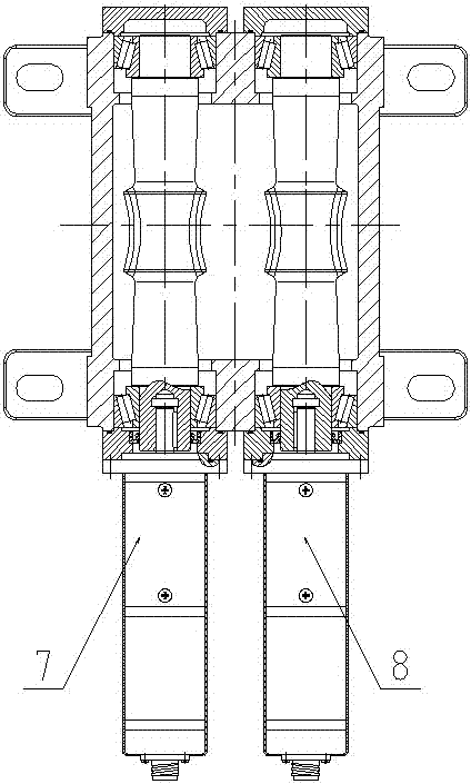 Single-side dual-drive accurate positioning transmission device