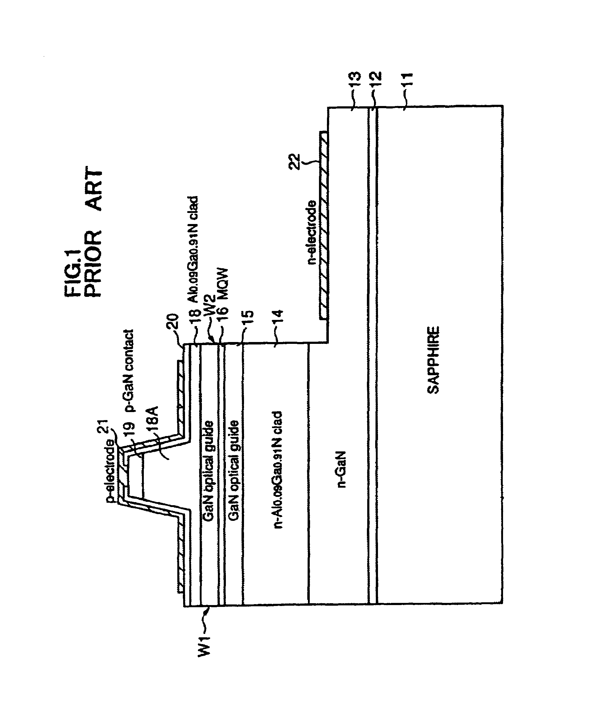 Optical semiconductor device having an epitaxial layer of III-V compound semiconductor material containing N as a group V element