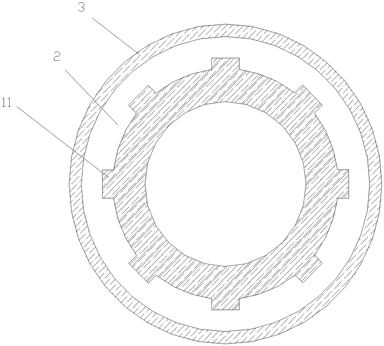 Green, environmentally-friendly and flame-retardant double-layer pipeline