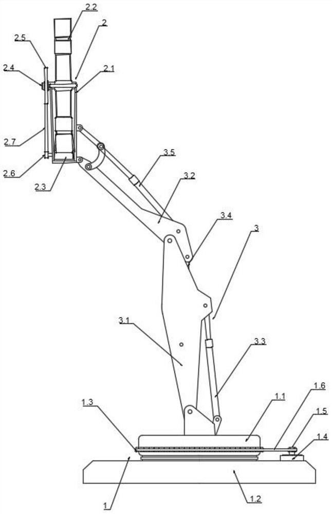 Waste gas emission wind power generation device