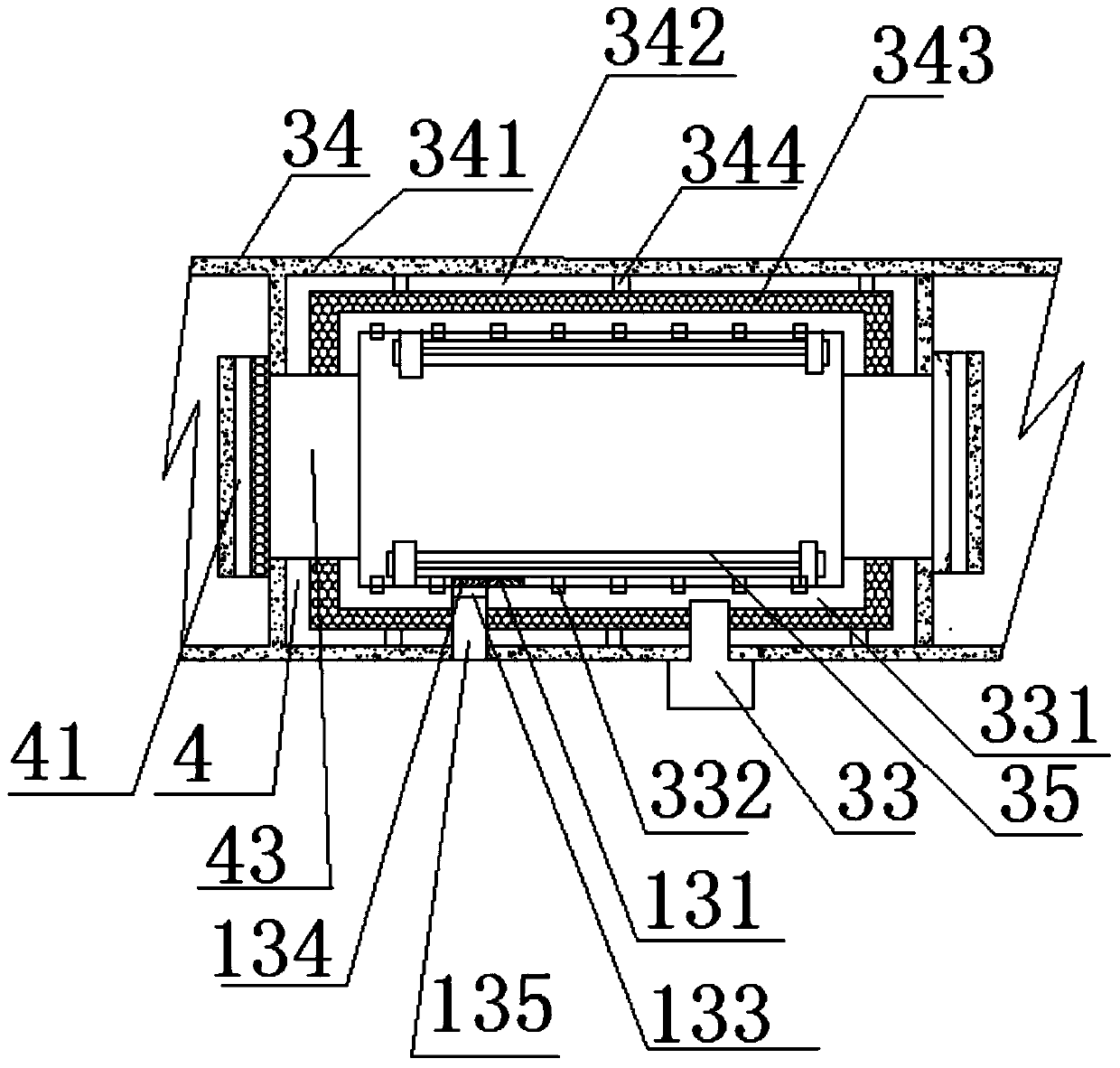 Automatic-opening/closing anticorrosive spray-purification observation monitoring three-chamber vacuum furnace