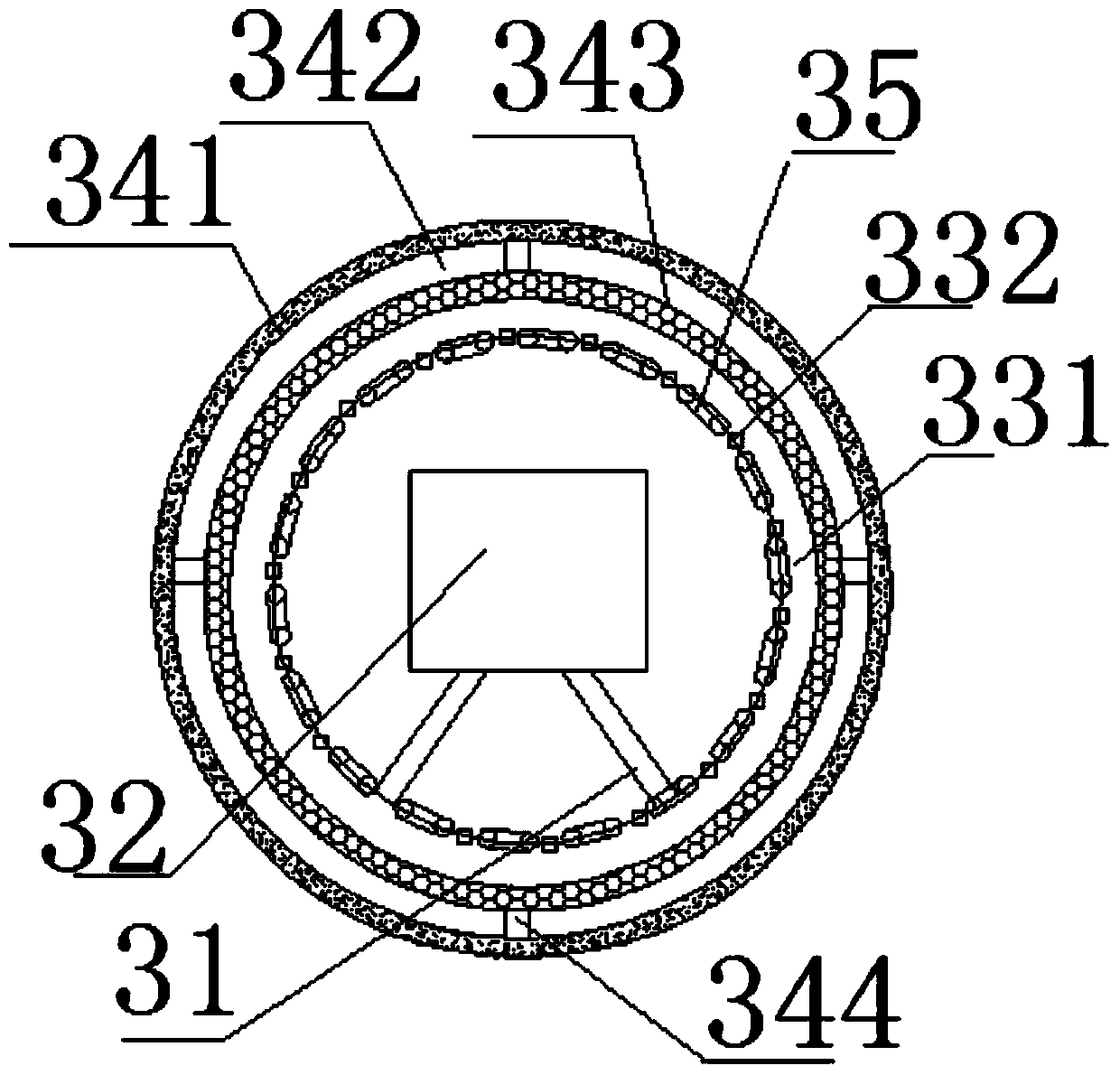 Automatic-opening/closing anticorrosive spray-purification observation monitoring three-chamber vacuum furnace