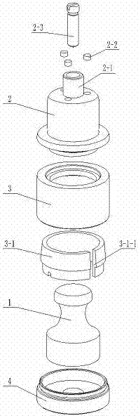 A seal holding device for a stamping machine