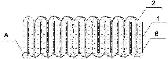 High-elasticity antibacterial non-woven fabric with membrane adhering type honeycomb structure and preparation method thereof