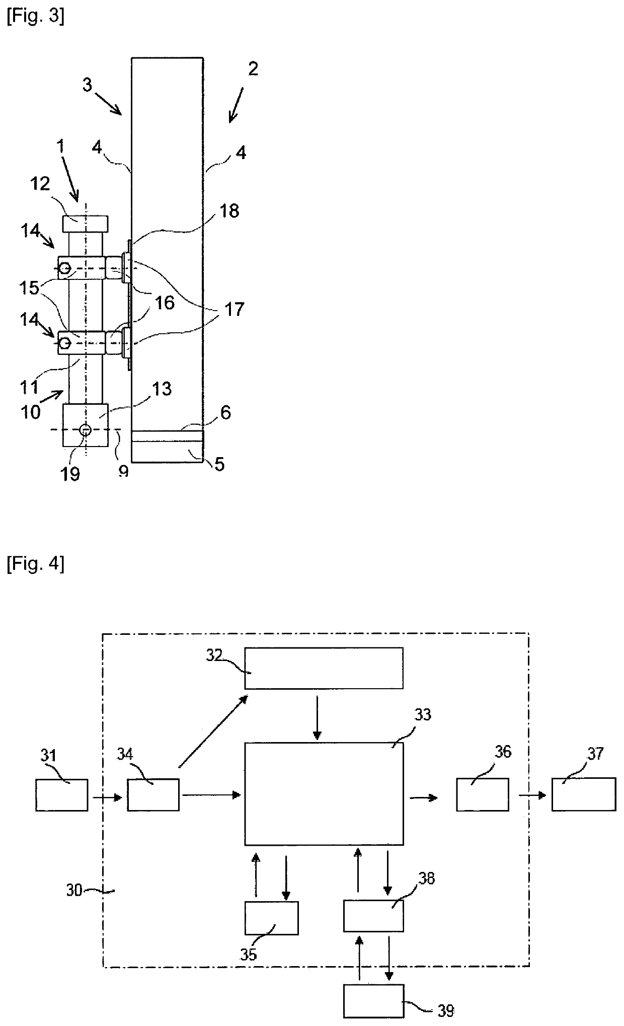 Method and device for helping to position forks of a handling machine