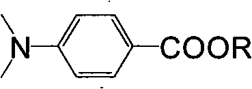 Method for synthesizing ultraviolet photoinitiator of p-dimethylamin benzoic ether compounds