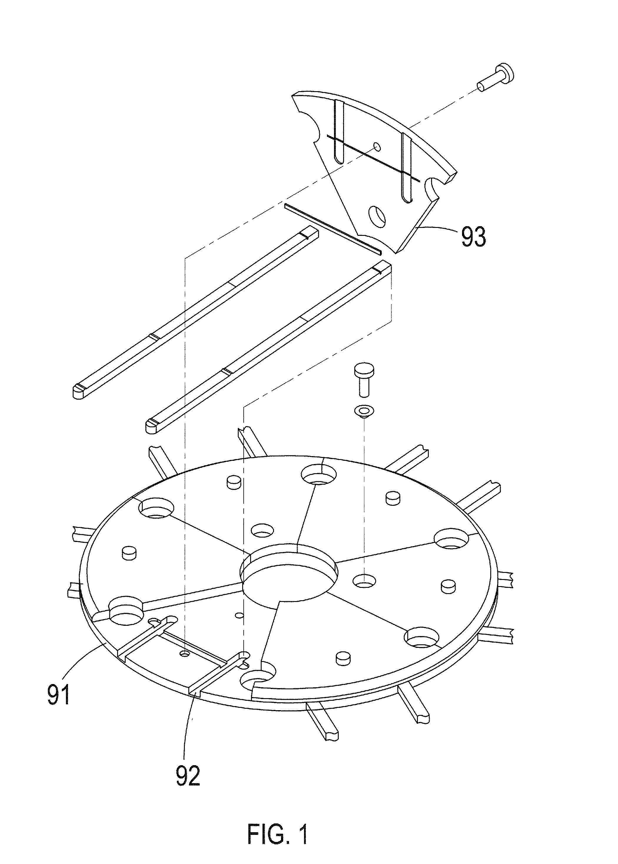 Structure of Sextant Rotary Disk