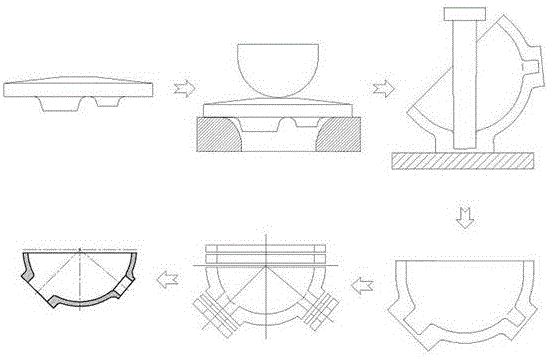 Integral seal punch molding method of nuclear power pressure container
