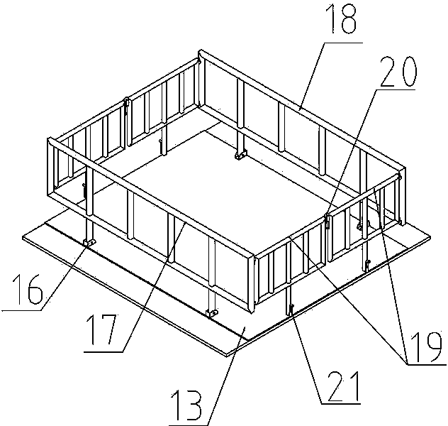 Double-layer special transport vehicle for beef cattle