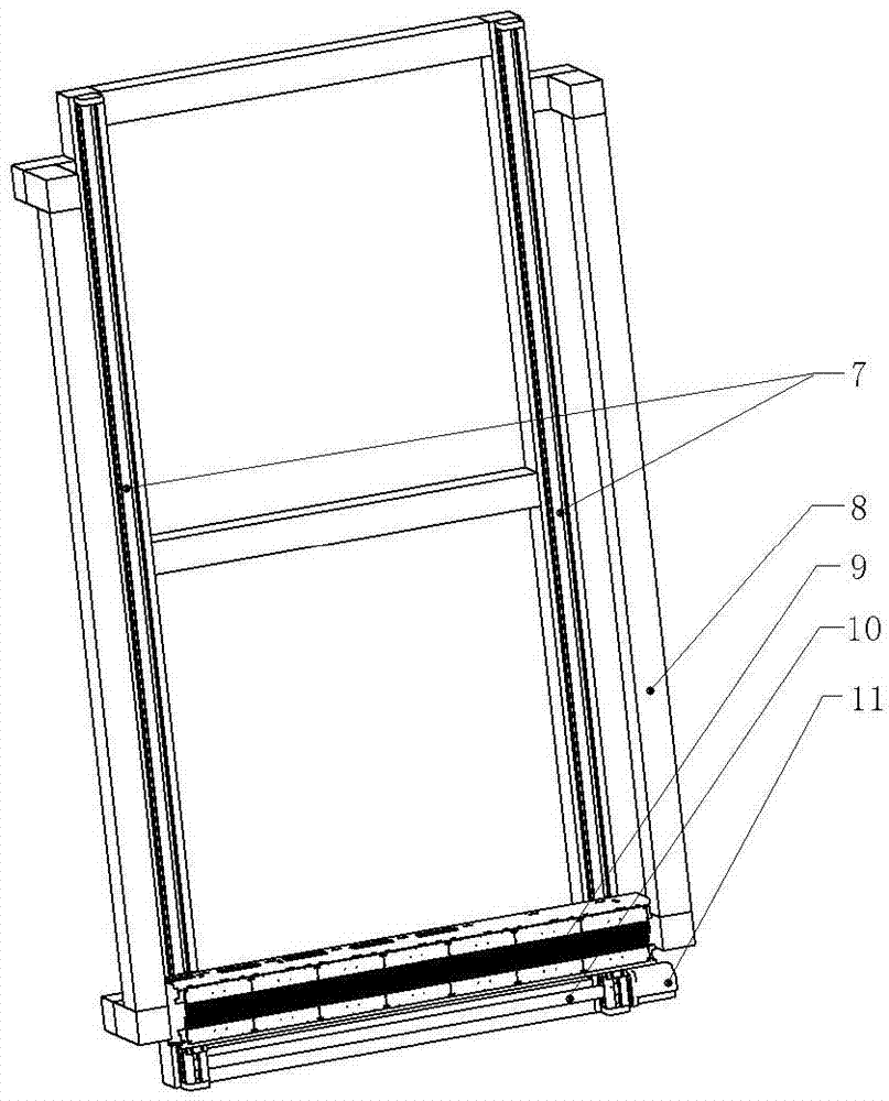 Modularized fast-assembly security inspection door