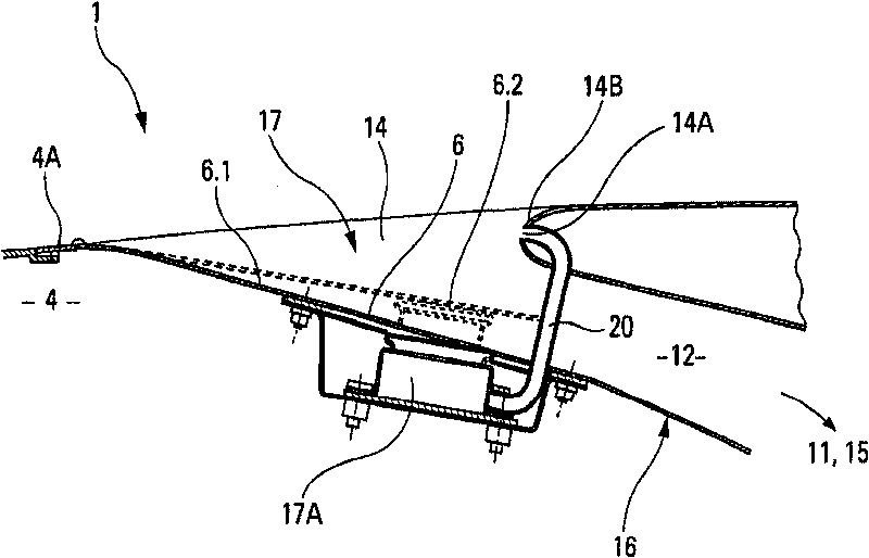 Ventilating air intake arrangement with mobile closing device