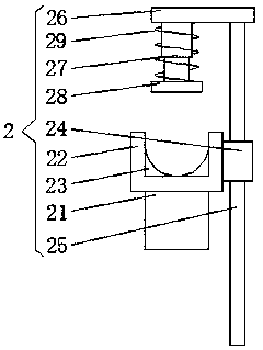 Flexible shaft selling display device with tensioning function