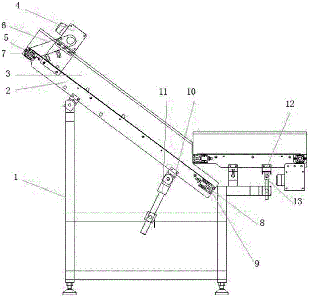 Multi-row soft bag lifting conveyor