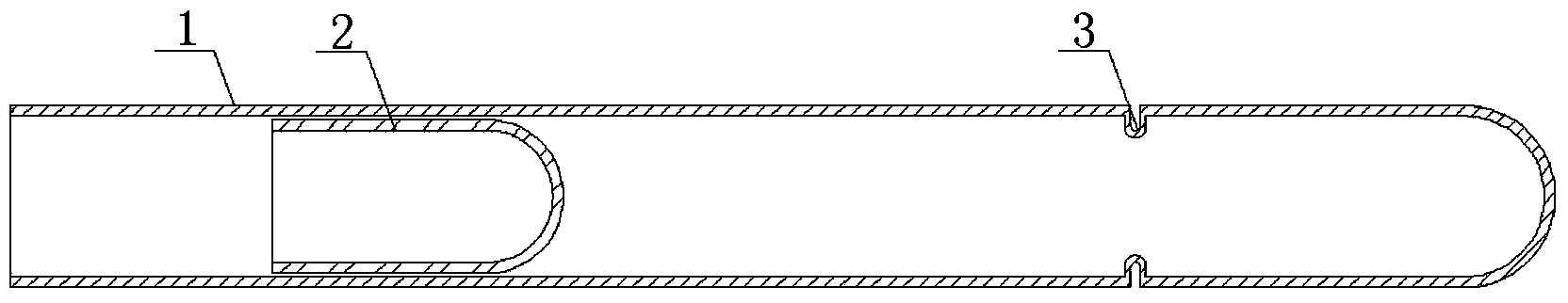 Charging device and method for multielement compound polycrystal material dual-temperature-region synthesis