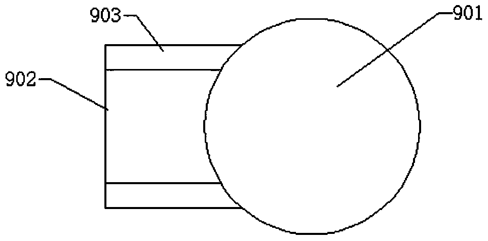 A processing equipment for solar water heater heat preservation water tank with material clamping device