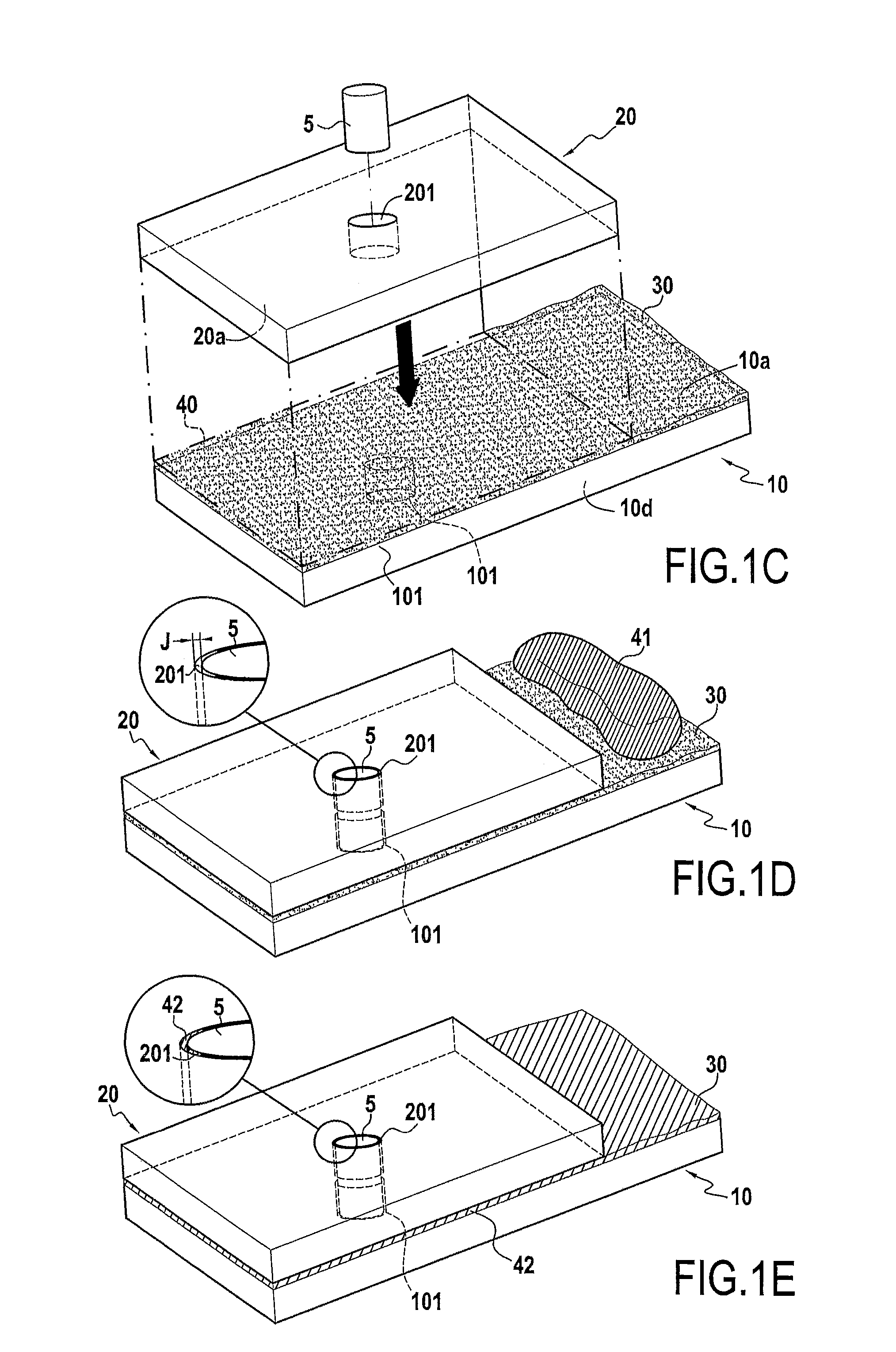 Method for the brazing of parts made from a composite material, incorporating a slug in the bond