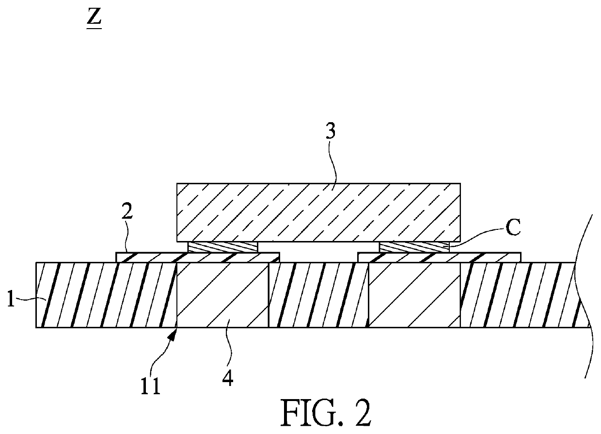 LED device for providing area light source and manufacturing method thereof
