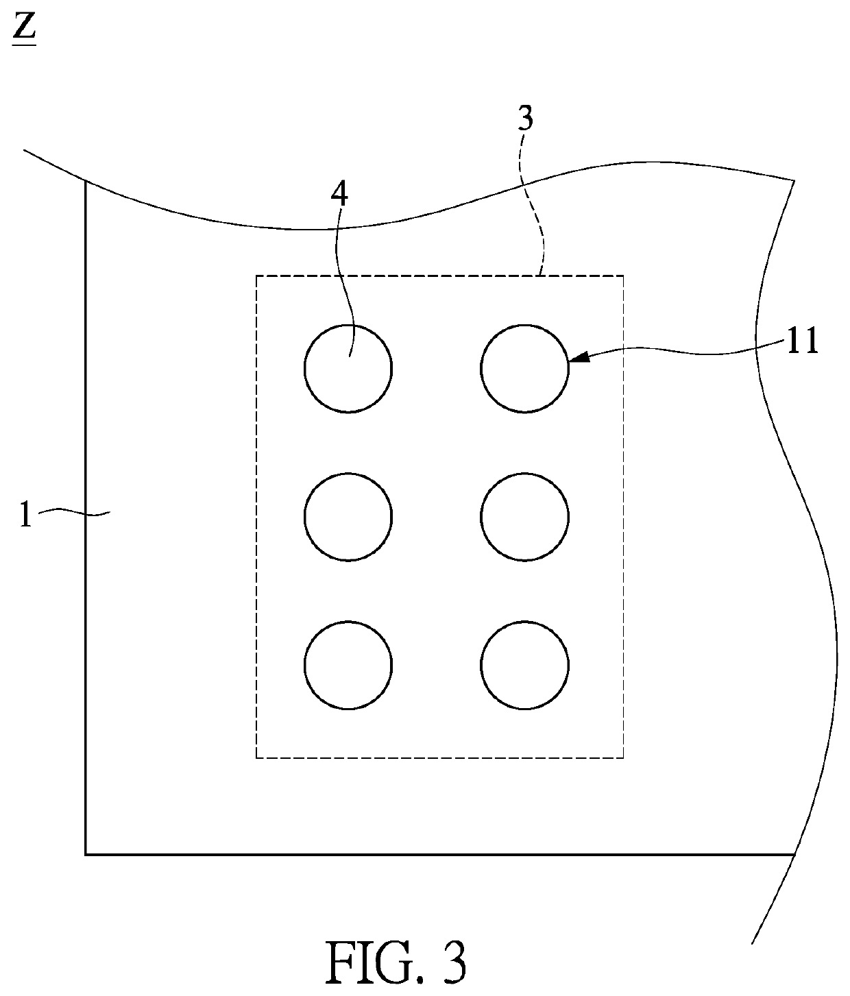 LED device for providing area light source and manufacturing method thereof