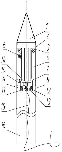 A safe crushing device for bird's nest of power transmission line