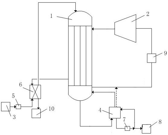 A system and method for increasing the degree of concentration in a mechanical vapor recompression system