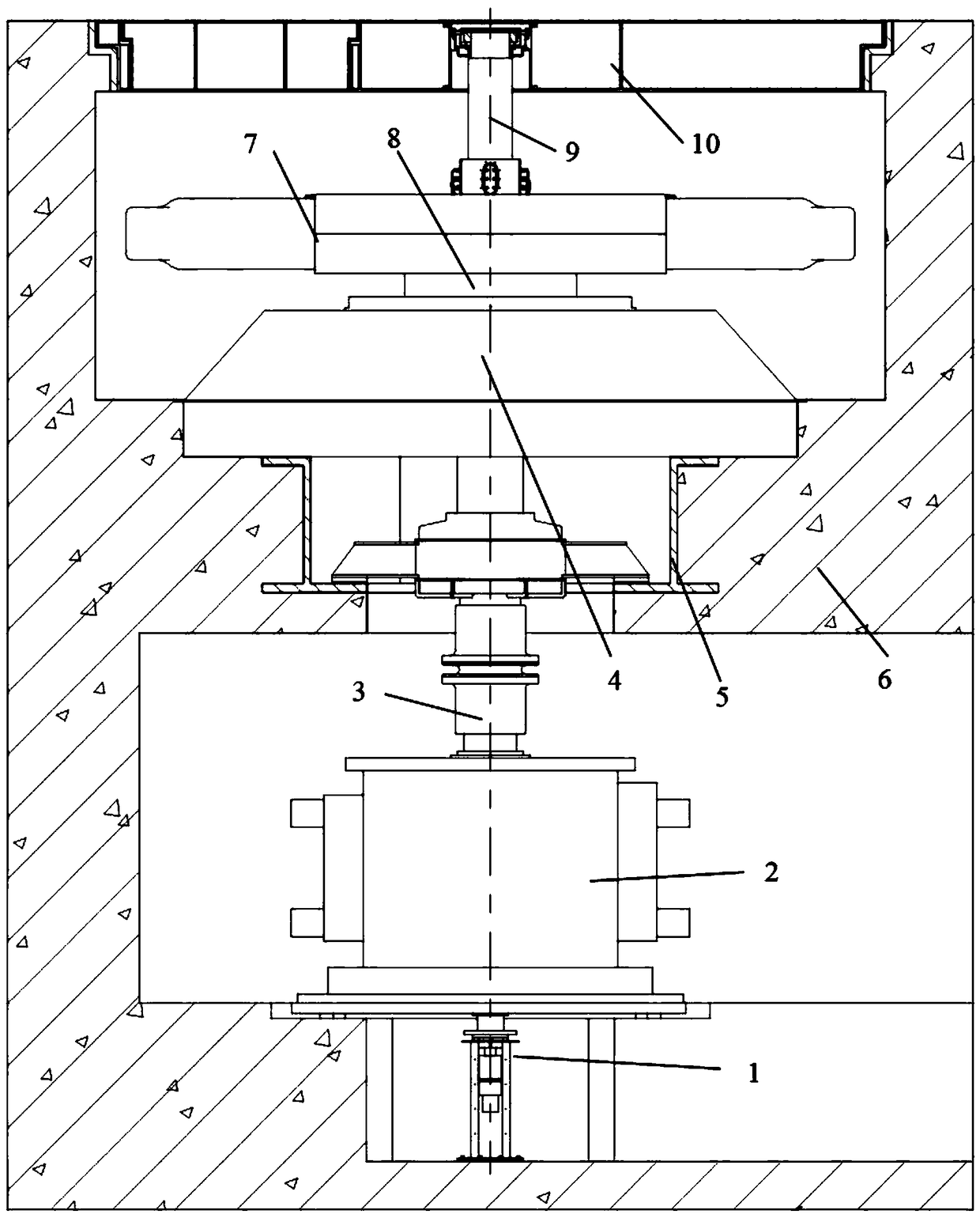 High-speed geotechnical centrifugal machine structure