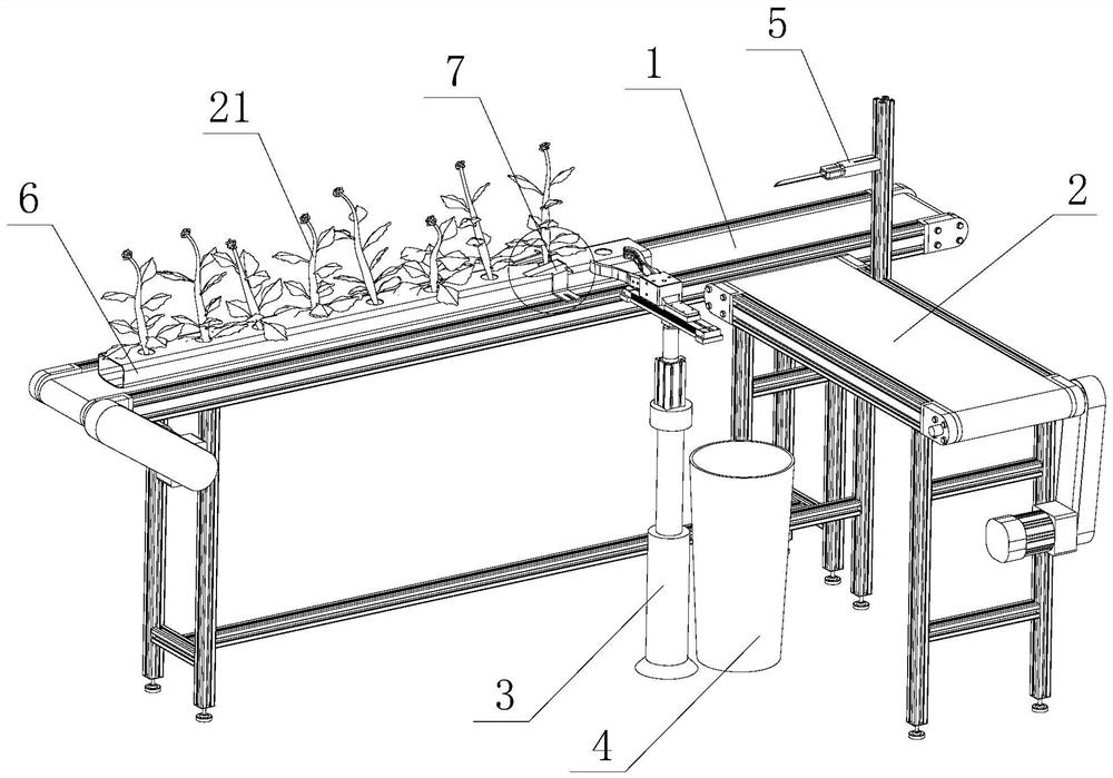 A harvesting device and method for pipe-cultivated leafy vegetables