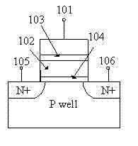 NOR memory cell based on resistance-changeable gate dielectric, its array and its operation method