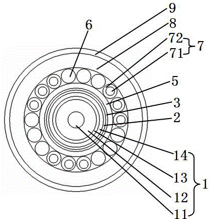 Submarine high-voltage cable and production method for same