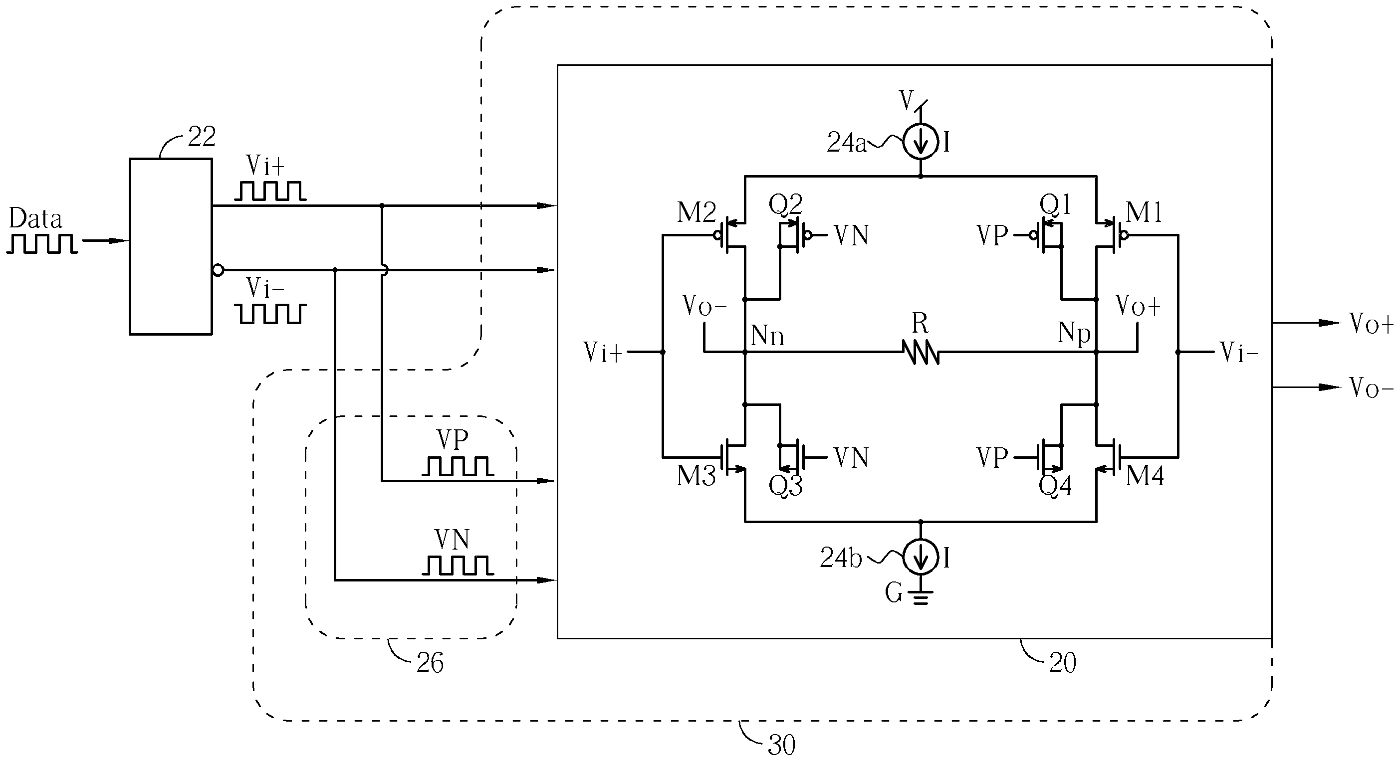 Transmission circuit and related method