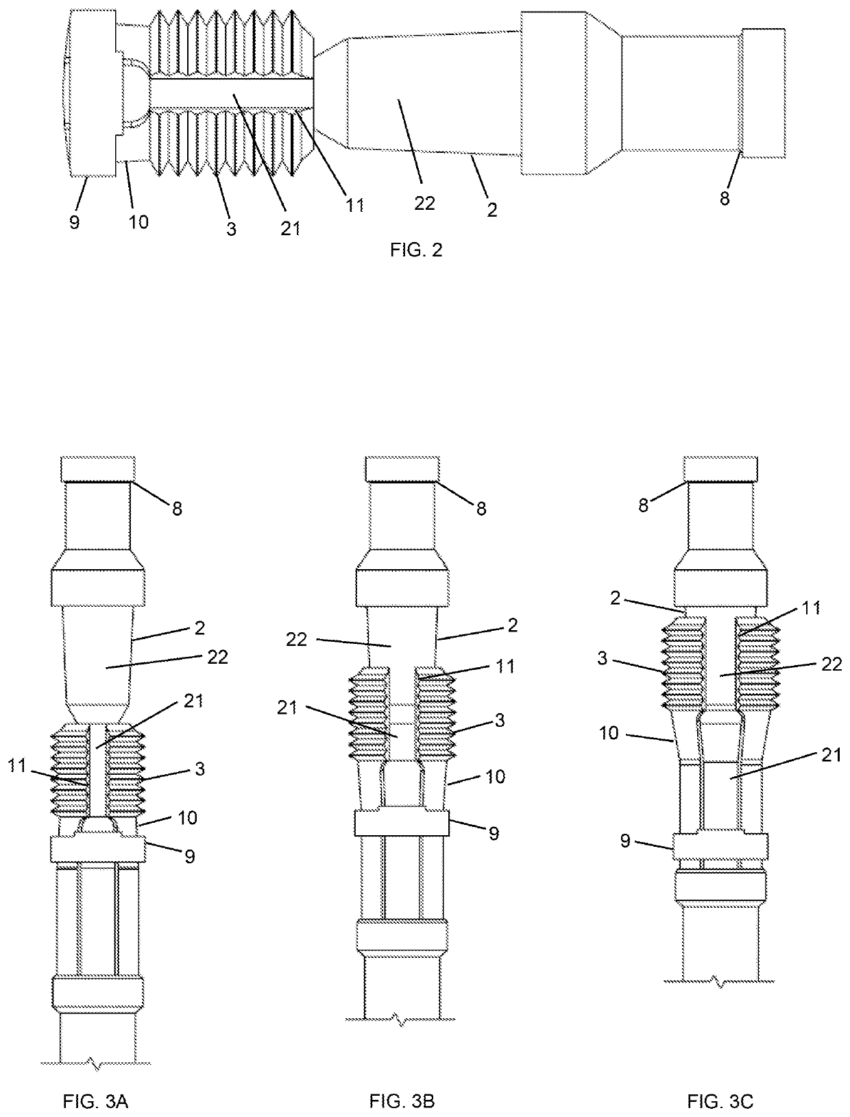 Tool for measuring corrosion in oil wells and method for measuring corrosion