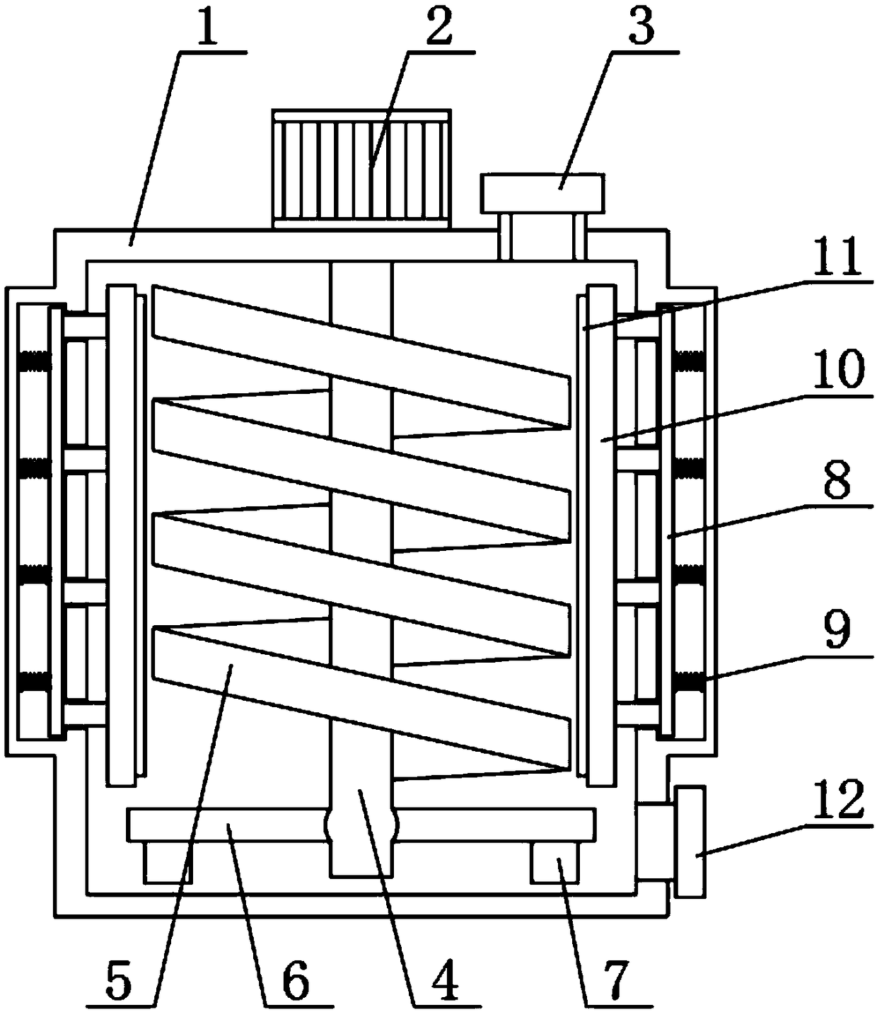 Peanut kernel washing device