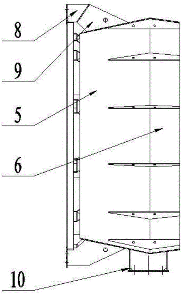 Ultra-large type reservoir emptying valve structure