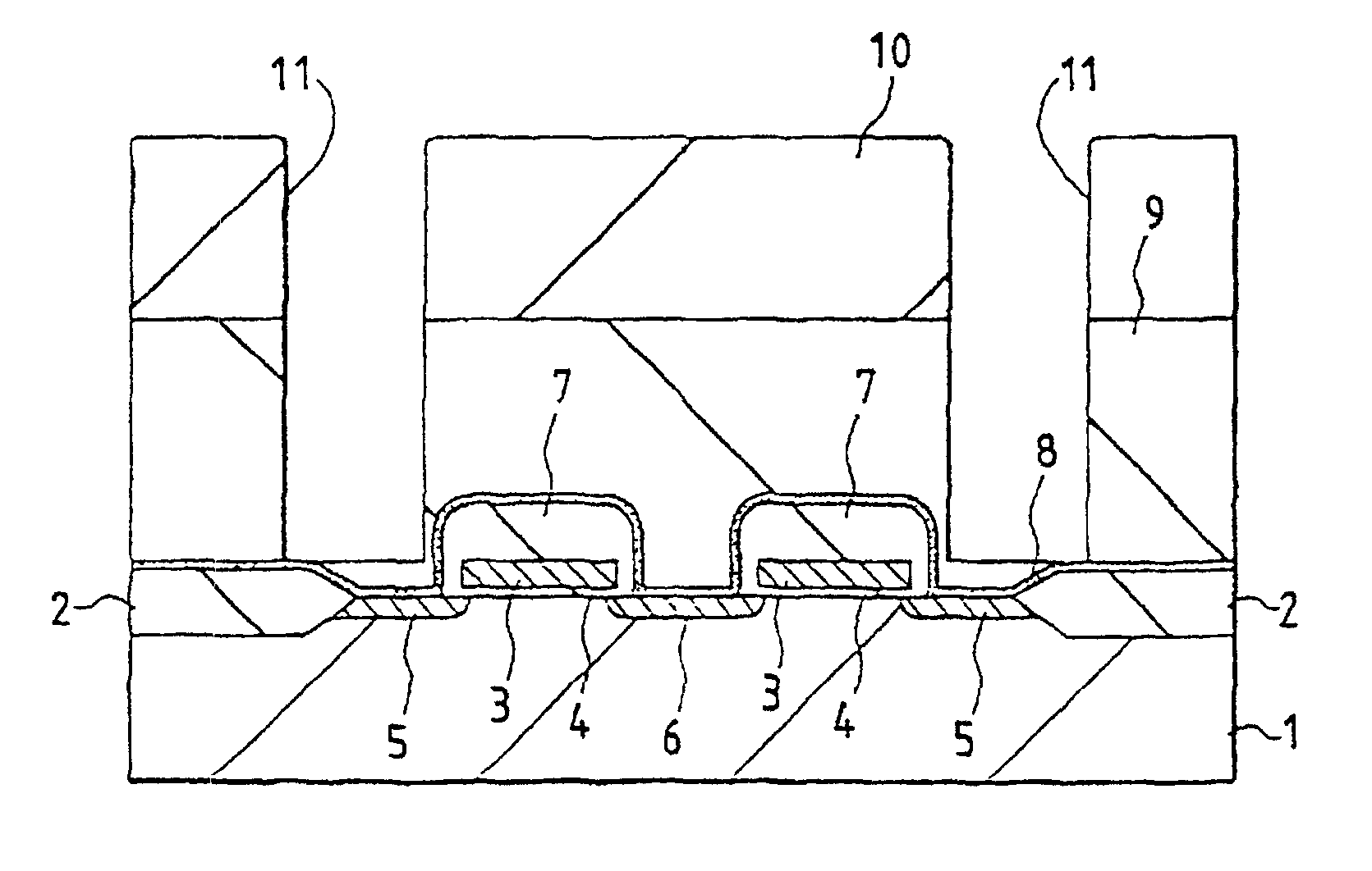 Semiconductor integrated circuit arrangement fabrication method