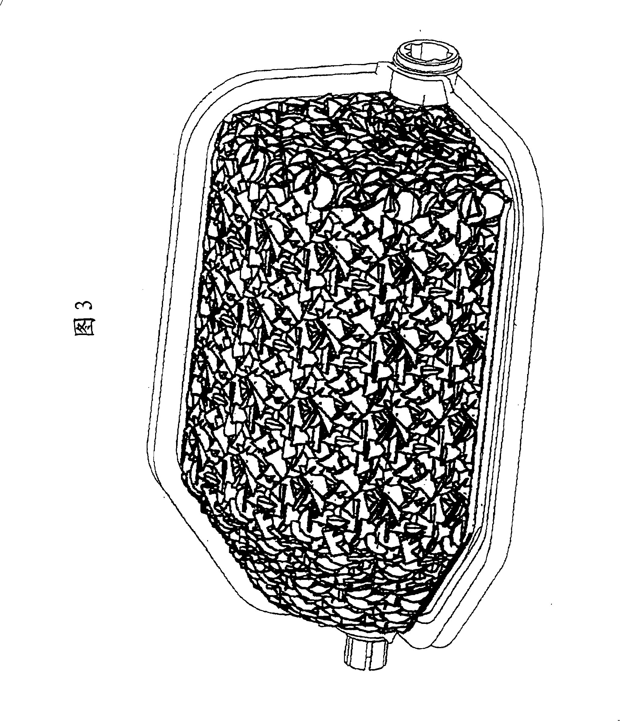 Cylindrical flap with structured rough surfaces