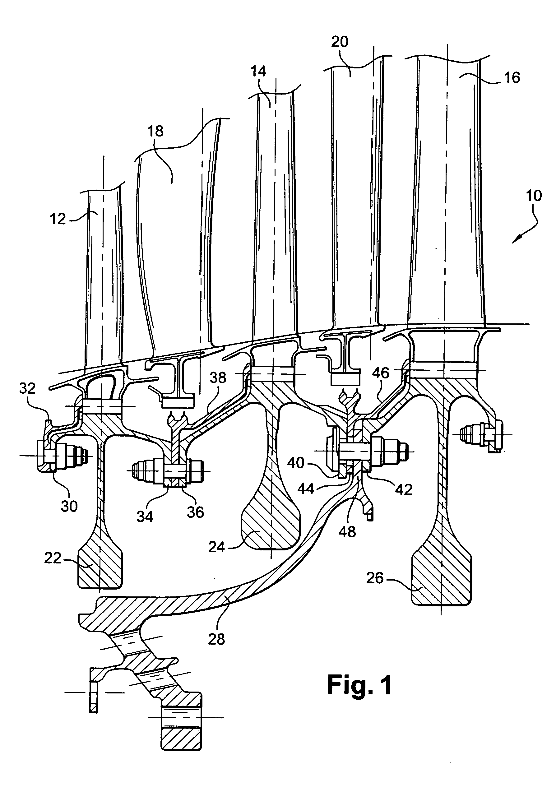 Device for assembling annular flanges together, in particular in a turbomachine