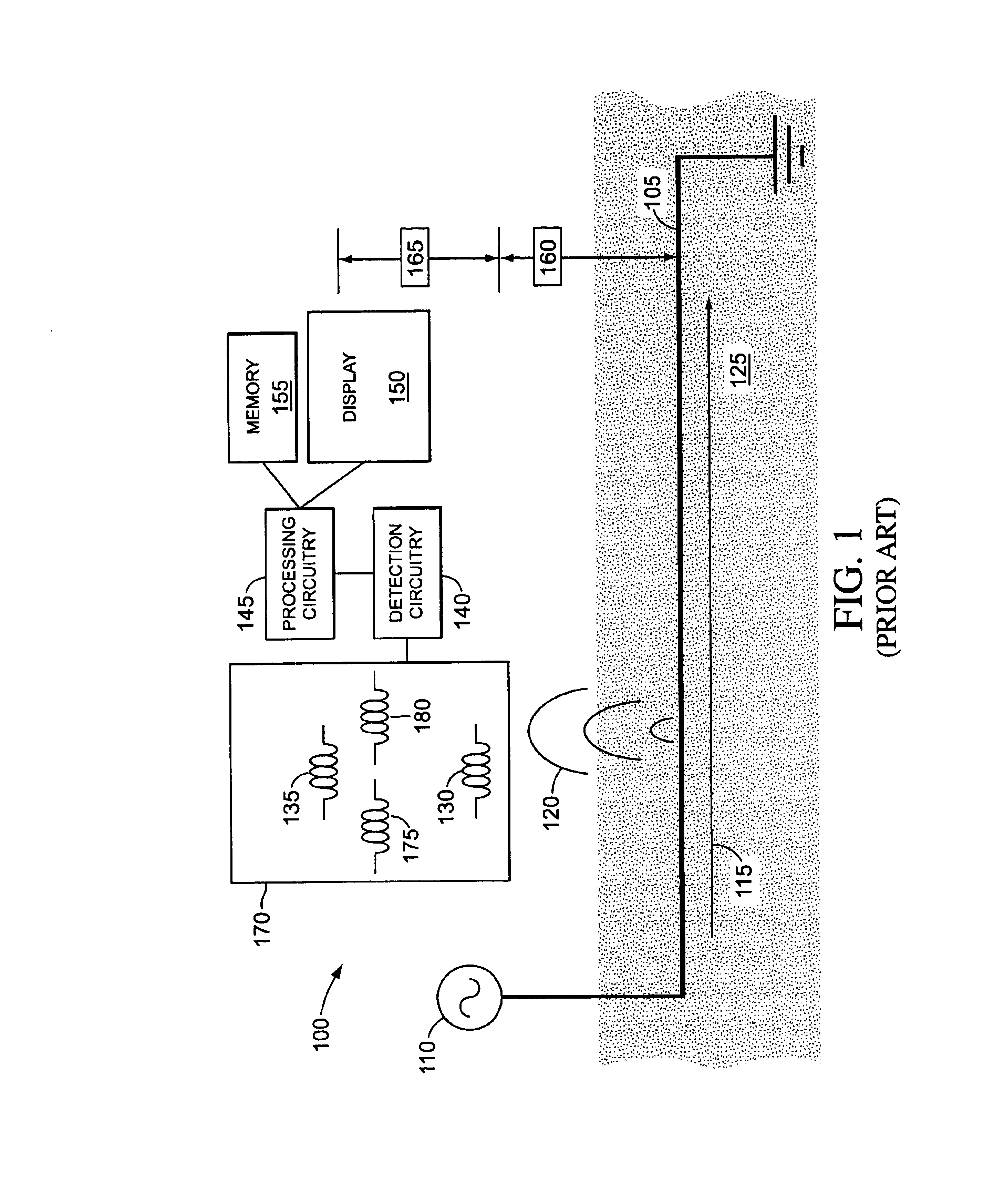 Buried line locator with integral position sensing