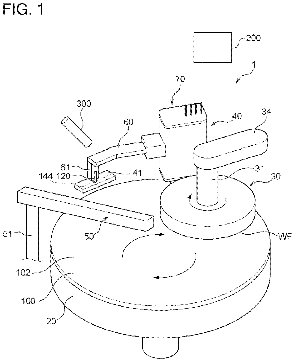 Apparatus for polishing, processing system, and method of polishing