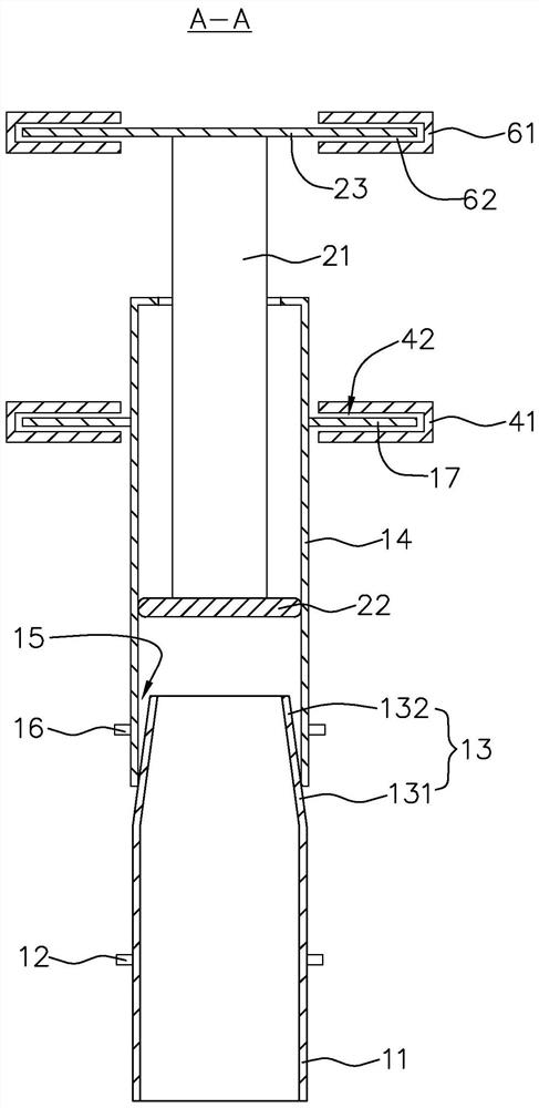 Sepharose gel plate punching structure