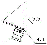 Leachate receiving device of garbage truck container