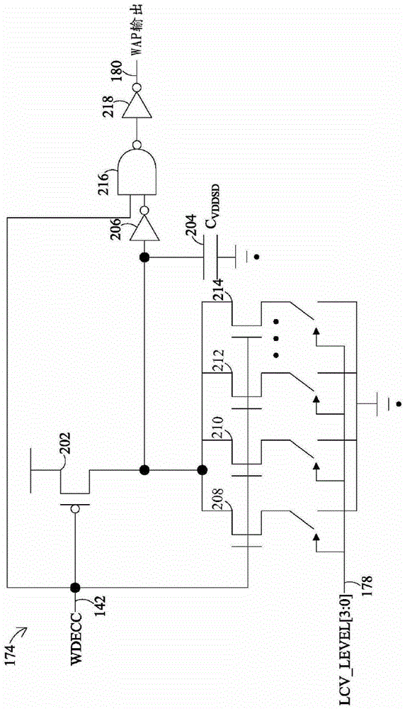 A circuit for a memory write operation