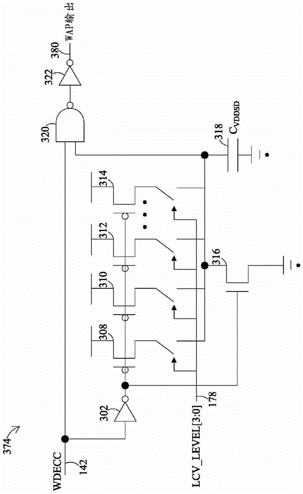 A circuit for a memory write operation