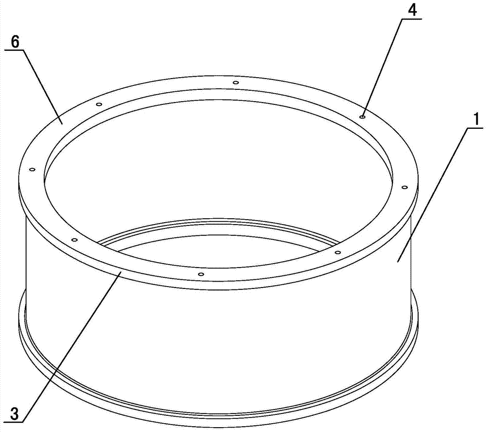 A processing method for a semicircular thin-walled collar matched with a shaft