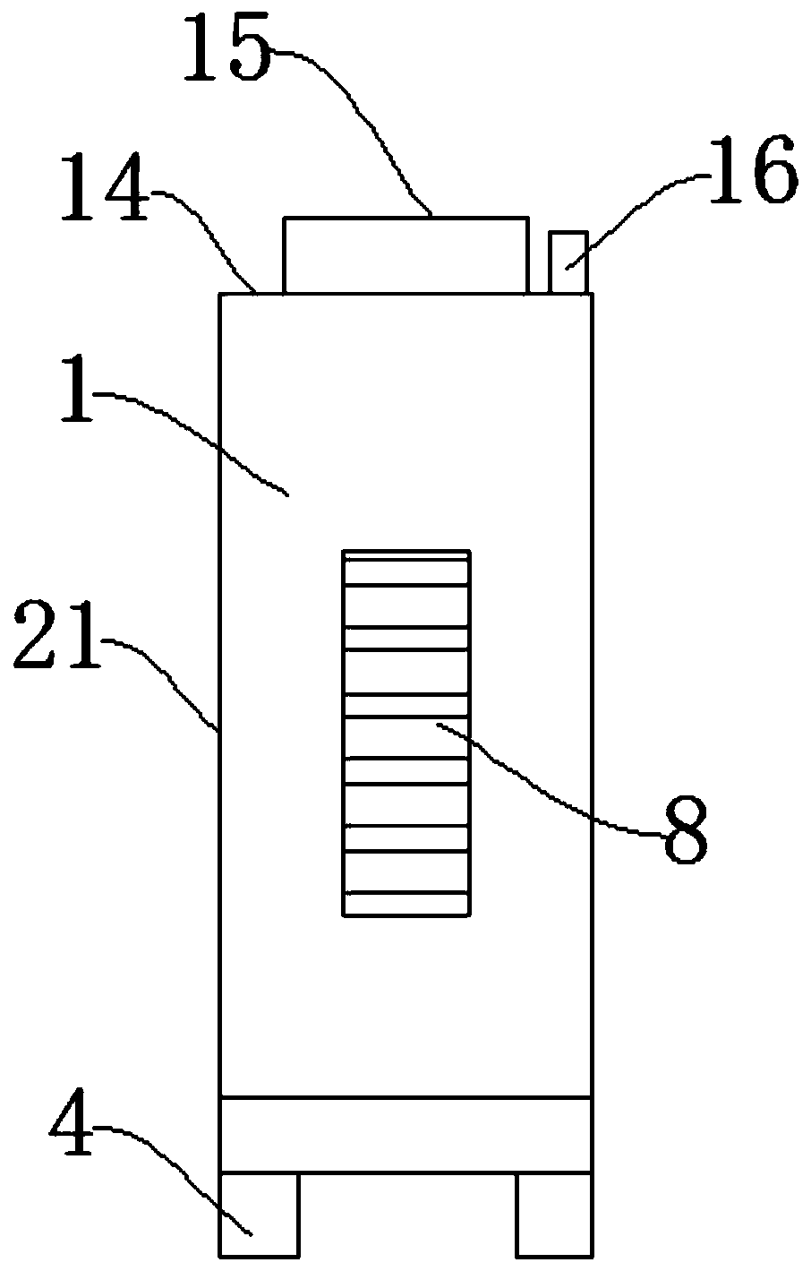 Intelligent cooling device for power high-voltage switch cabinet and using method thereof