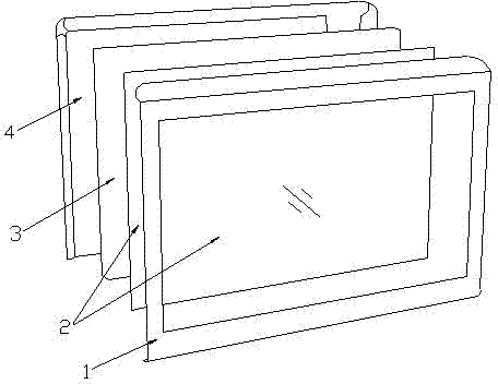 Optical grade plastic transparent cut display and manufacturing method thereof