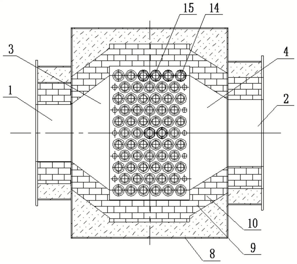 Flameless burner with precise air distribution and flameless burning method