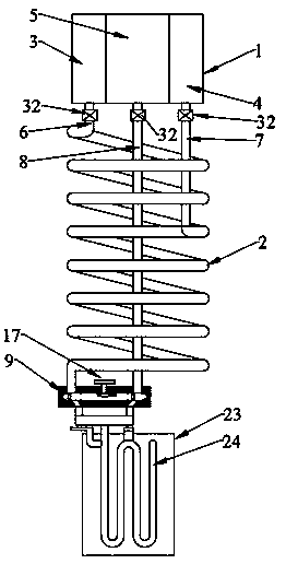 Device for continuously producing isooctyl nitrate